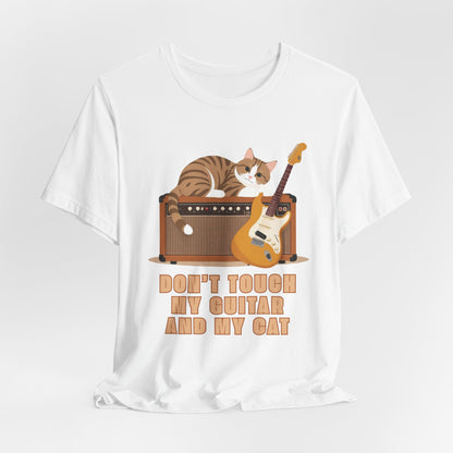 Don’t Touch My Guitar Or My Cat Unisex T-Shirt
