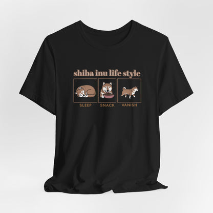 Sleep Snack Vanish Shiba Life Style Unisex T-Shirt