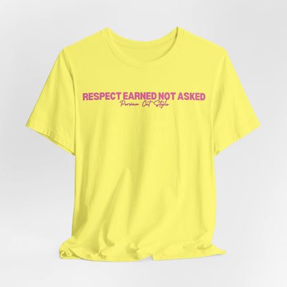 Respect Earned Not Asked Persian Cat Style Women T-Shirt